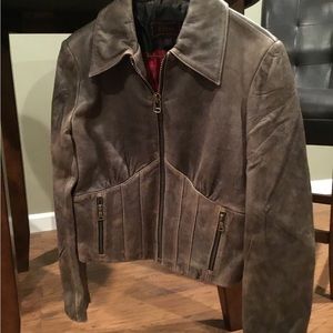 Guess like new genuine leather jacket